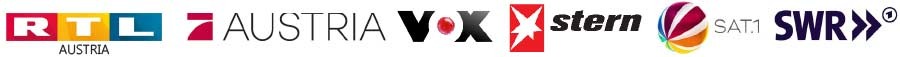 Bekannt aus RTL Austria, Puls 4 Austria, VOX, stern, SAT.1 und SWR